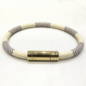 Louis Vuitton Damier Azur Brasserie Keep It M6138F Brand Accessory Bracelet B...
